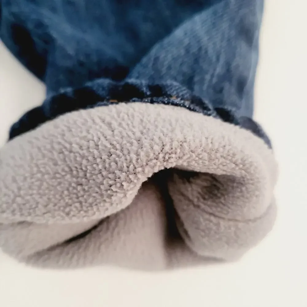 6-12M Old Navy fleece lined denim jeans